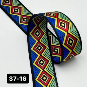 بند برزنت طرحدار عرض 3/7 سانت طول 150 سانت کد 16-37