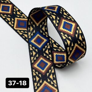 بند برزنت طرحدار عرض 3/7 سانت طول 150 سانت کد 18-37
