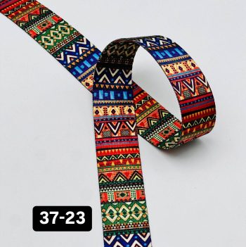 بند برزنت طرحدار عرض 3/7 سانت طول 150 سانت کد 23-37