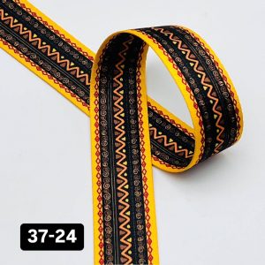 بند برزنت طرحدار عرض 3/7 سانت طول 150 سانت کد 24-37