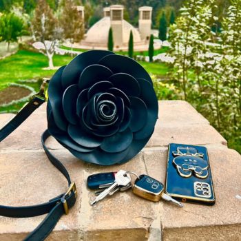 الگوی کیف زنانه طرح گل مدل M-594