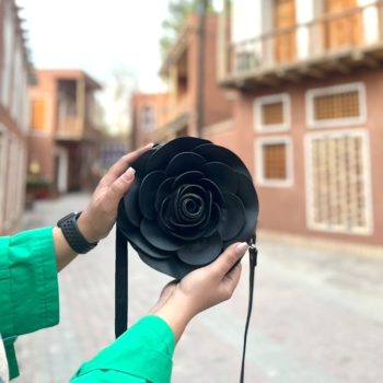 الگوی کیف زنانه طرح گل مدل M-594 - Image 2
