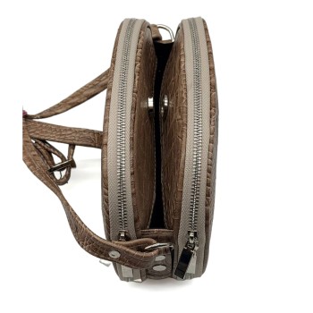 الگوی کیف کراس بادی زنانه دو زیپ مدل M-598 - Image 9