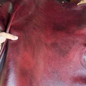 چرم بزی دسترنگ زرشکی تیره سوپر پلاس (BD-386)